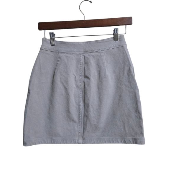 Aritzia Wilfred Beige Button-Front Skirt Women's Size 0 - Picture 3 of 4